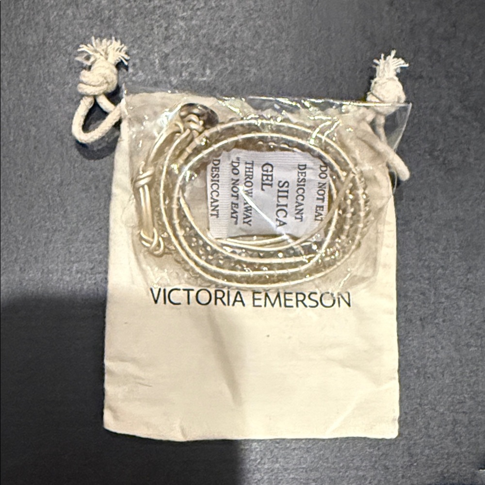 Victoria Emerson Gold and Cream Bracelet Set